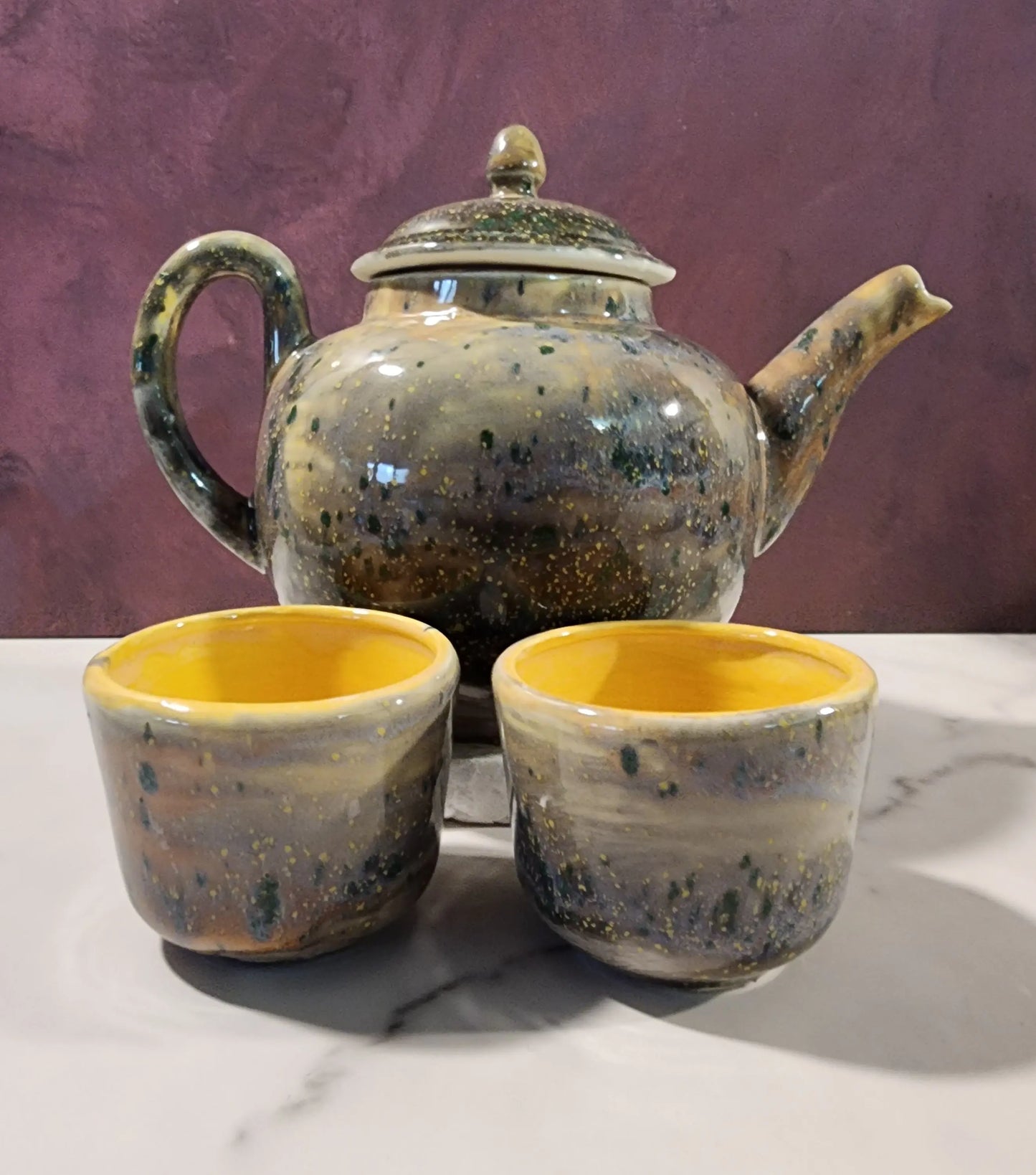 Custom Japanese Inspired East Asian Style Tea Set moonlitbeading