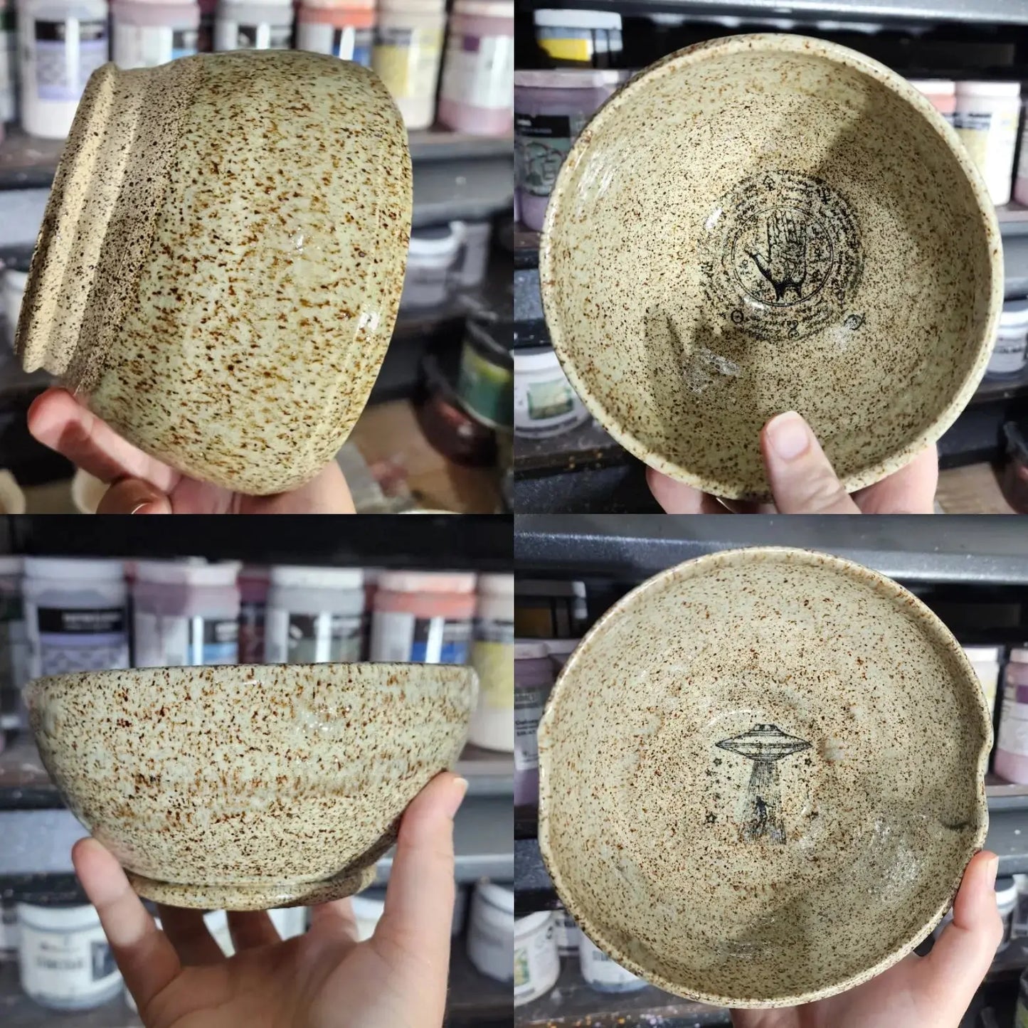 Large Custom Ramen Bowl with Chopsticks moonlitbeading