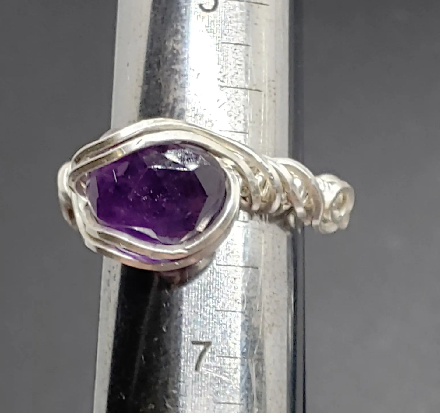 Amethyst Ring Size 6 Amethyst, gemstone ring