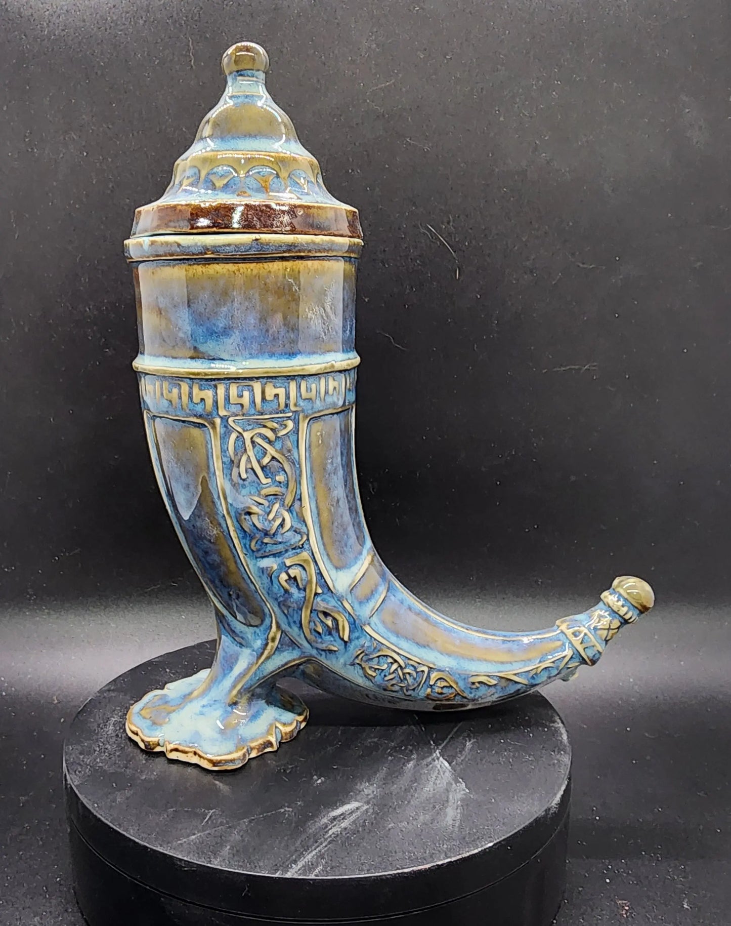 Custom Ceramic Viking Drinking Horn