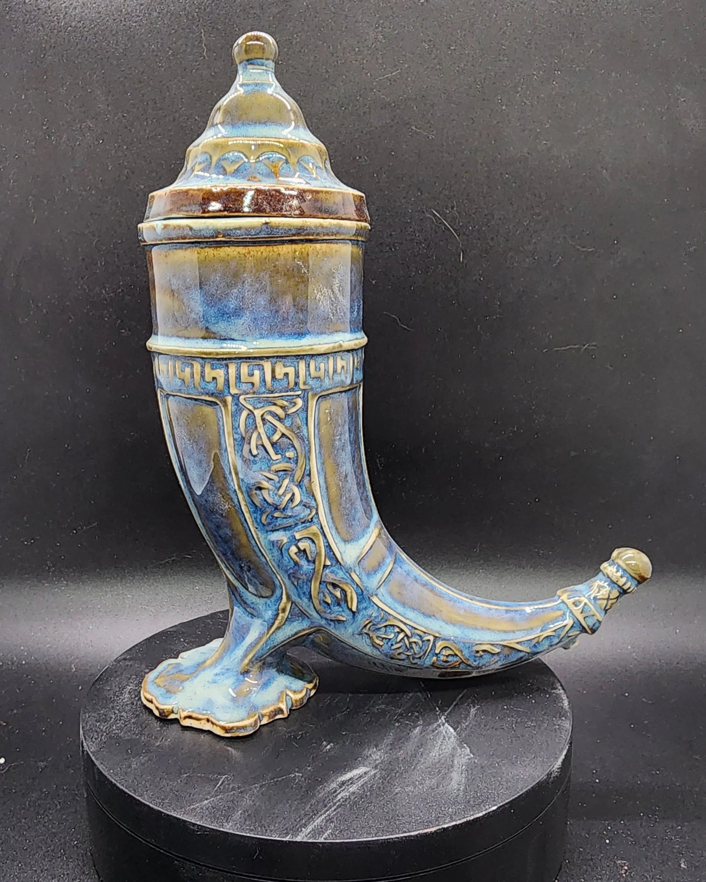 Custom Ceramic Viking Drinking Horn