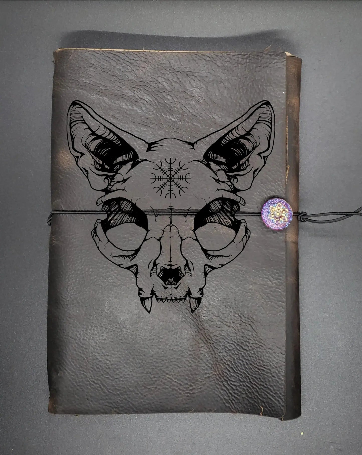 Cat Skull Protection Rune Journal