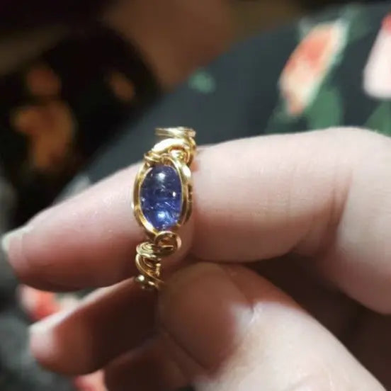 Purple Tanzanite Ring Size 5 gemstone ring, tanzanite