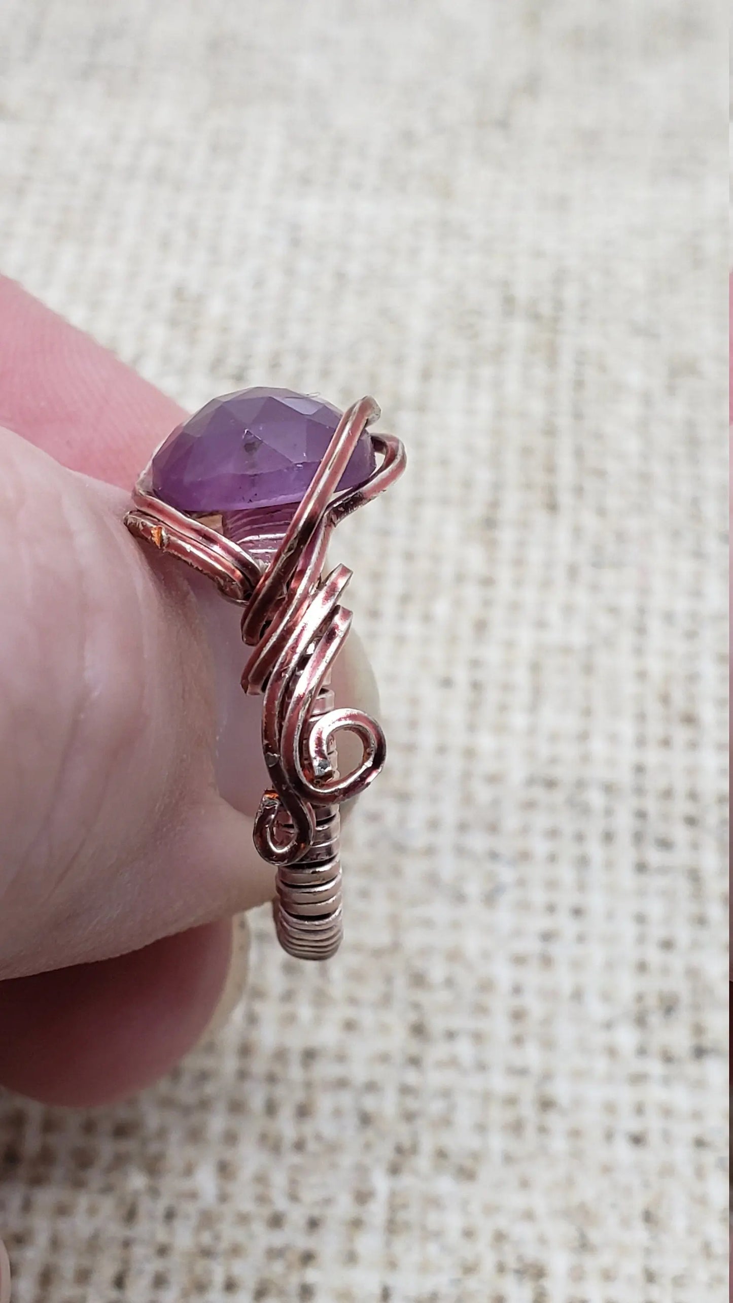 Ruby Ring Size 5.5 - moonlitbeading