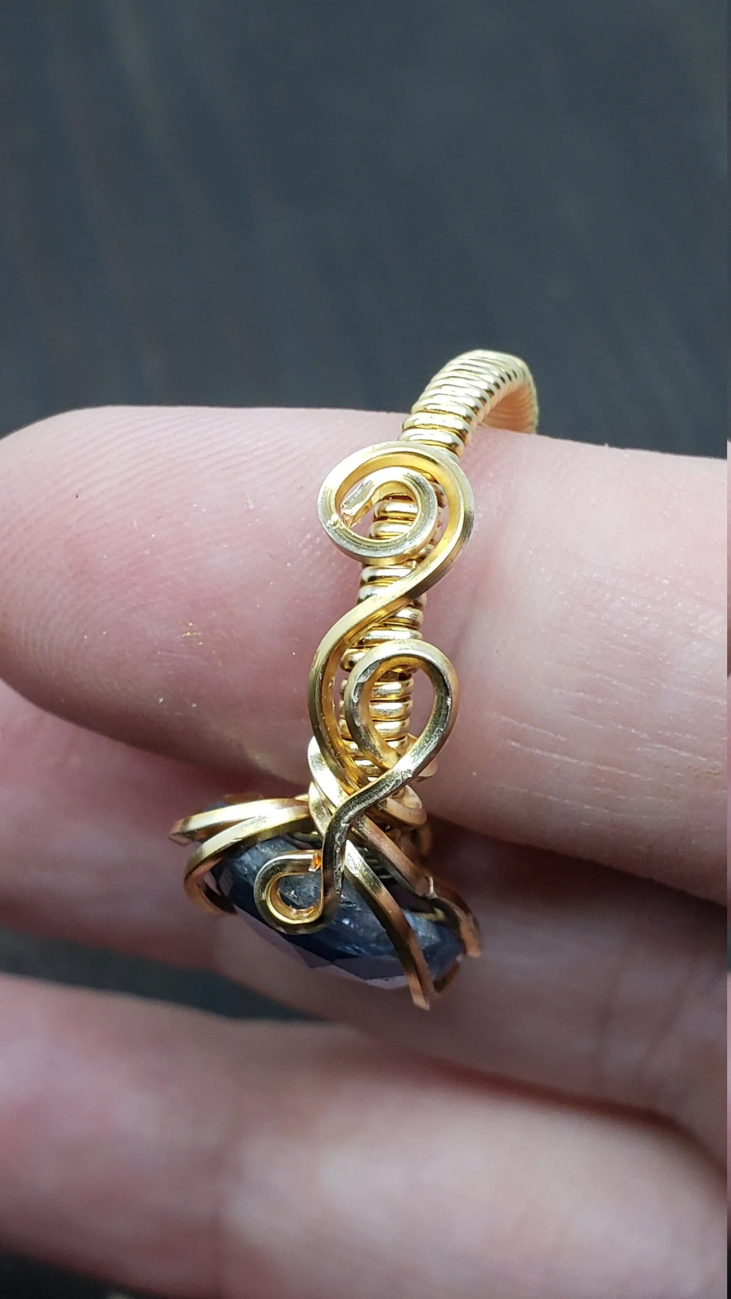 Sapphire Ring Size 7.5 - moonlitbeading