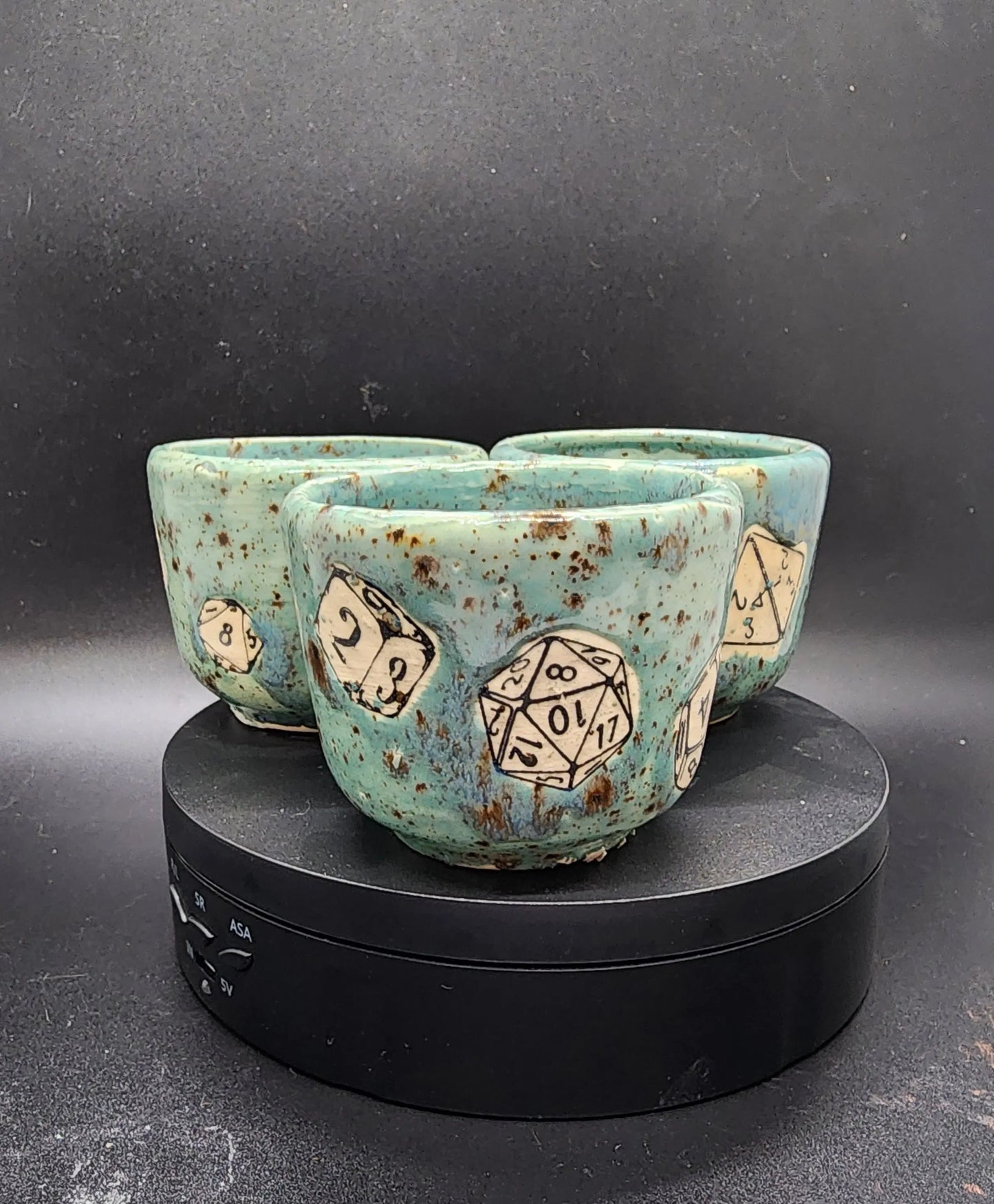 Custom TTRPG Dice Themed East Asian Style Tea Set, DnD Tea Set