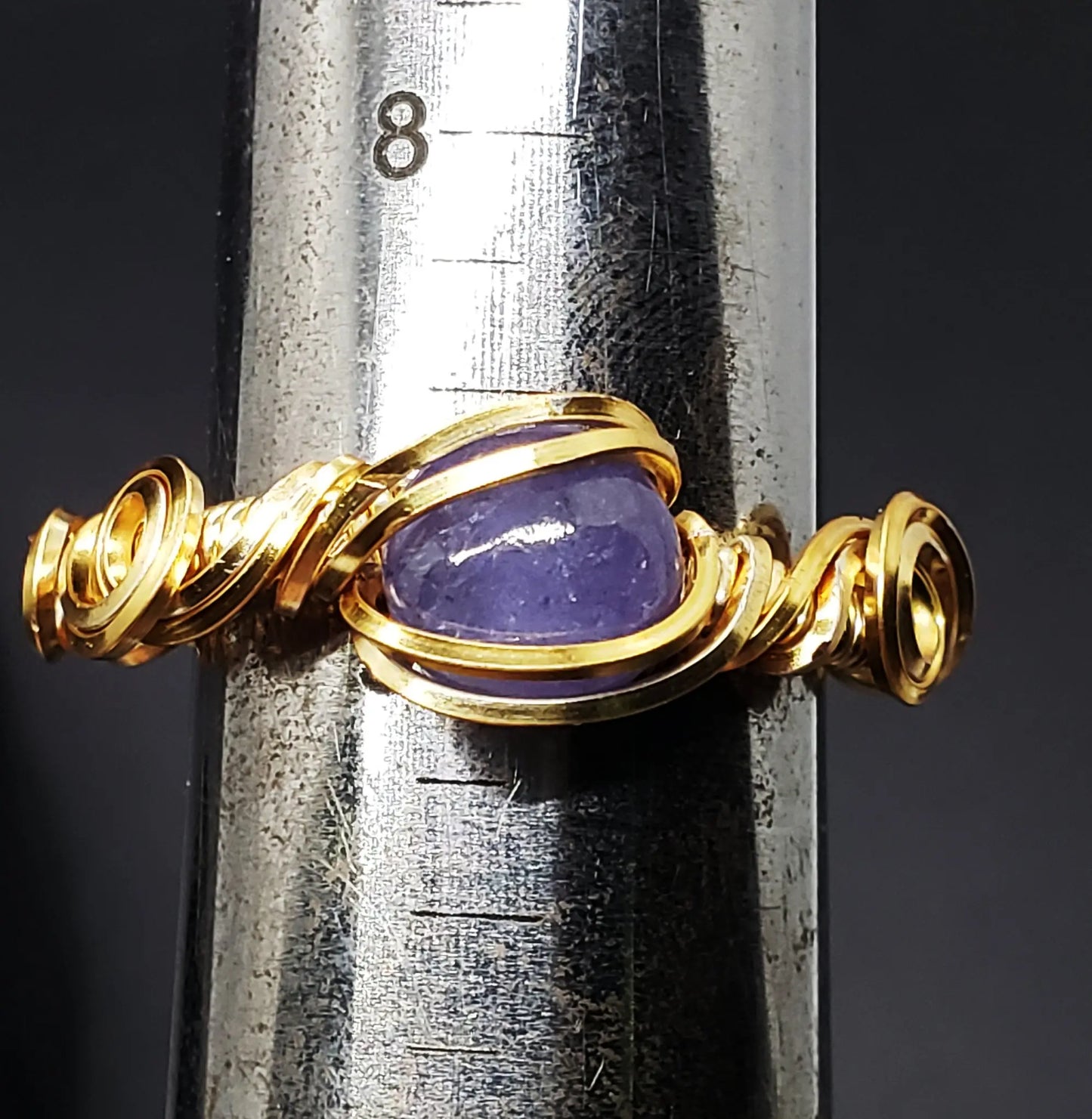 Tanzanite Ring, Sz 9 gemstone ring, tanzanite