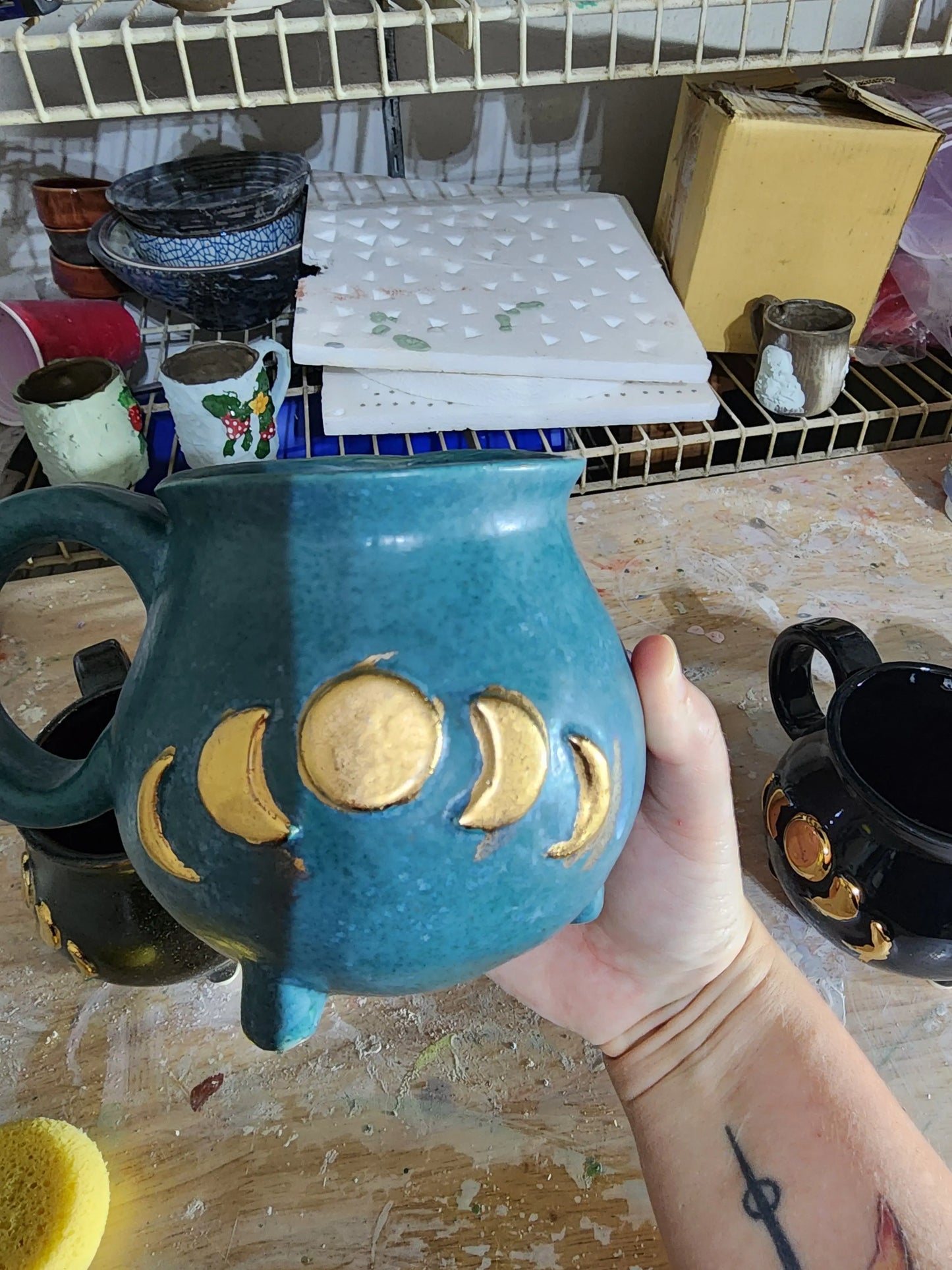 Custom Moon Phase Mug moonlitbeading