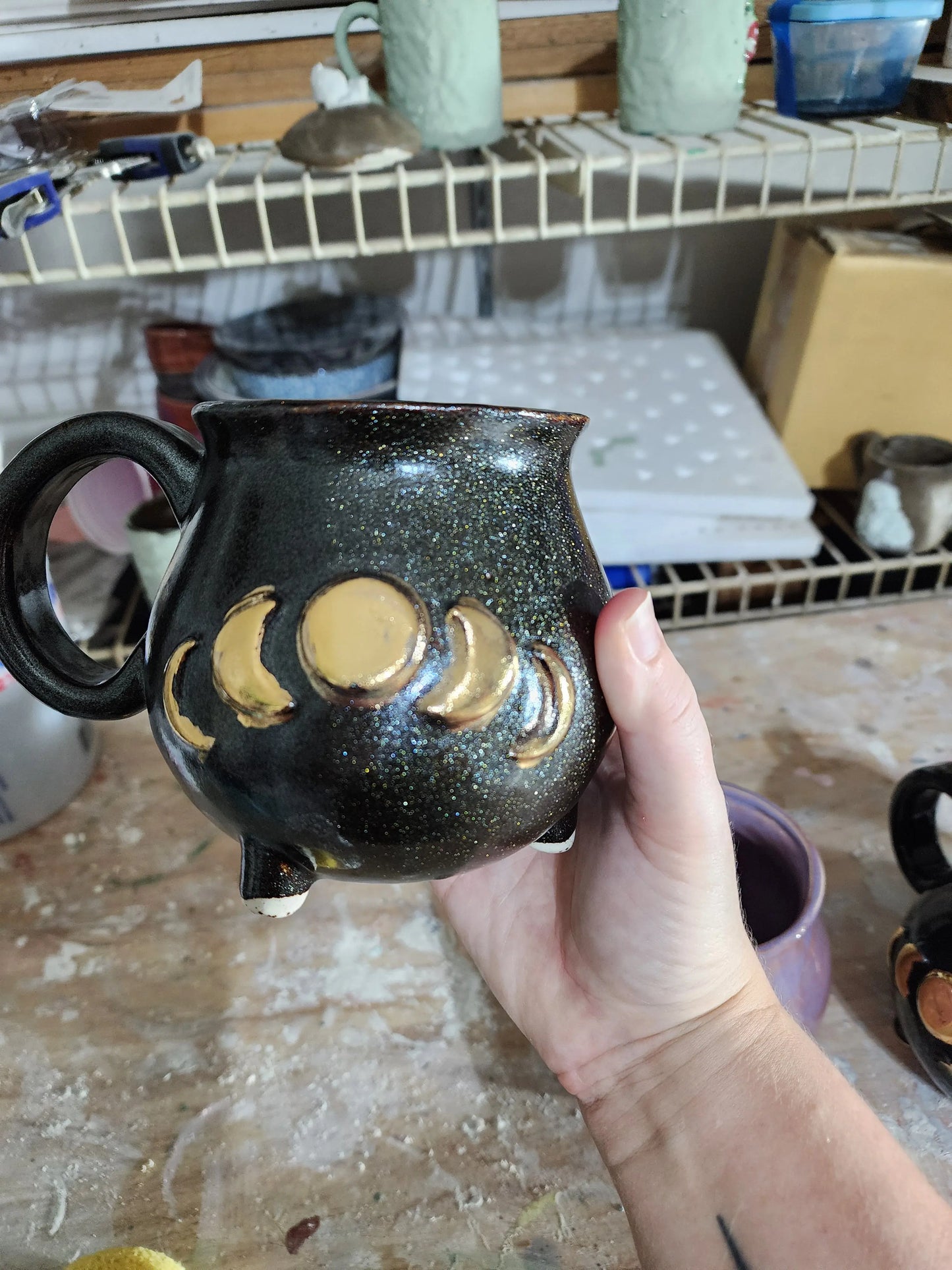 Custom Moon Phase Mug moonlitbeading