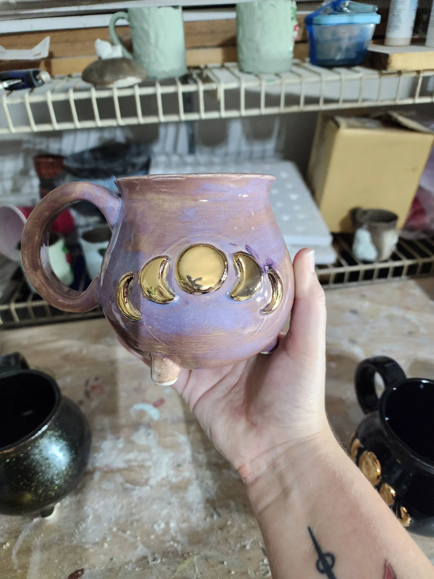 Custom Moon Phase Mug moonlitbeading