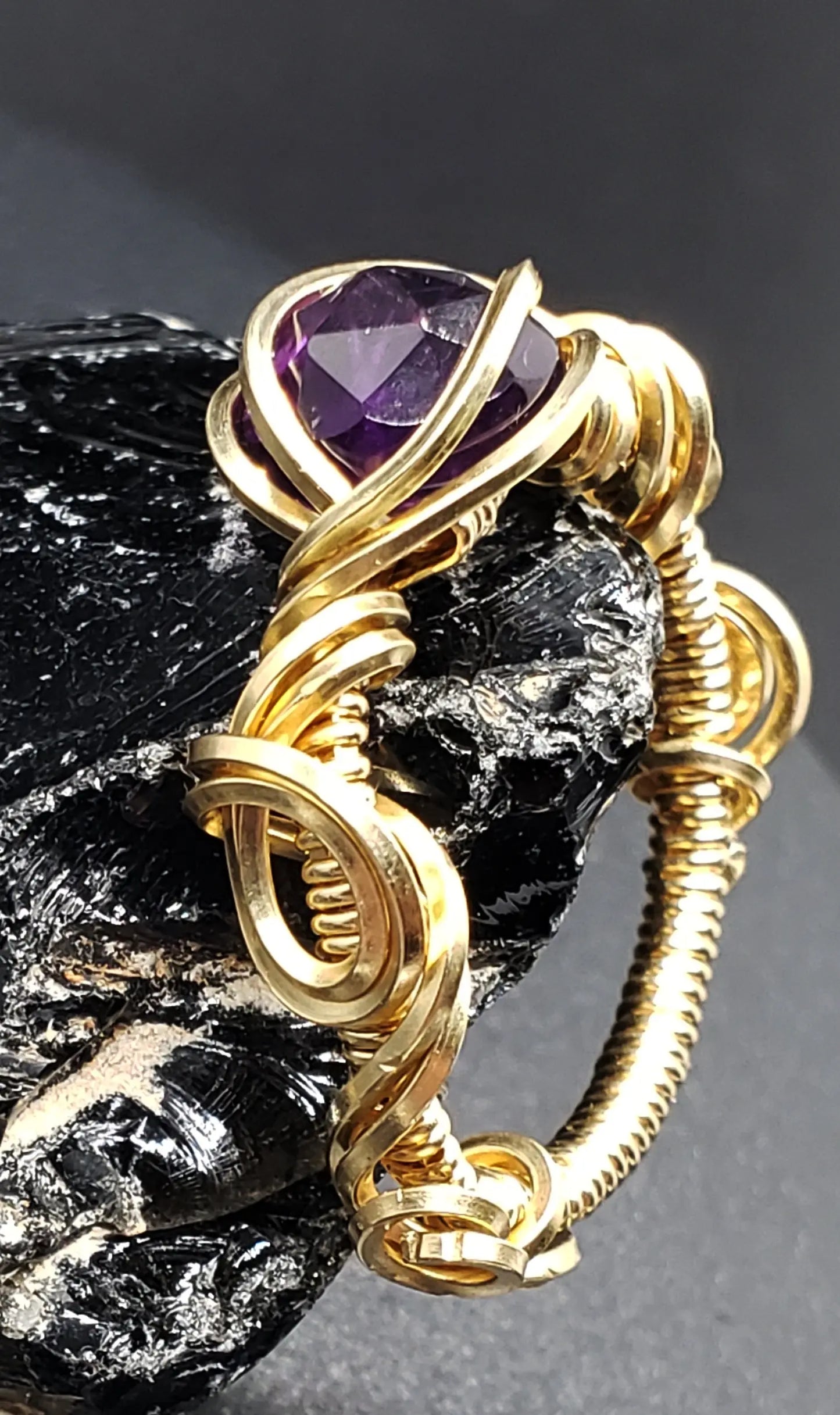 Amethyst Ring, Size 8    Amethyst, gemstone ring