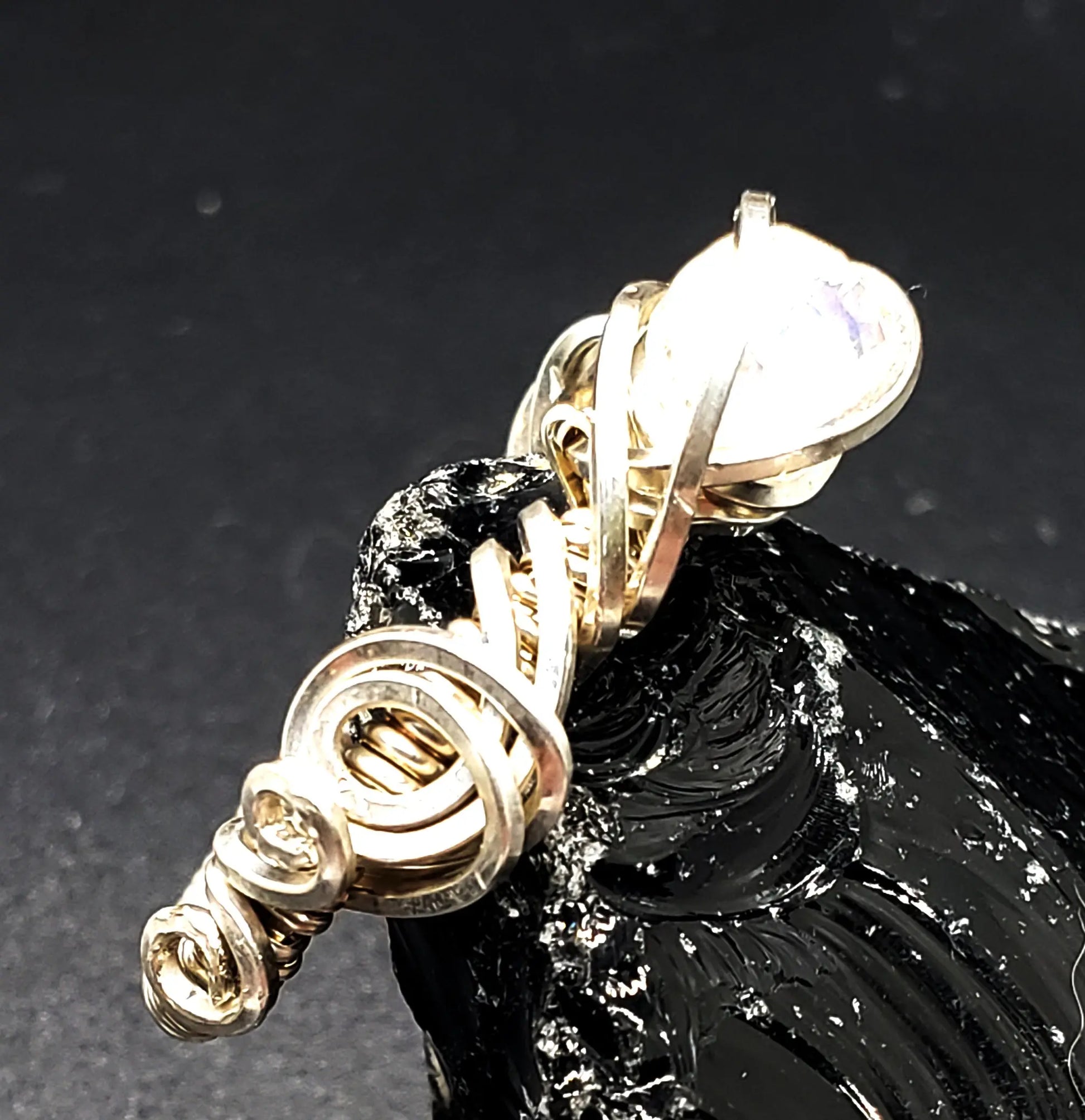 Blue Moonstone Ring, Size 8.25    gemstone ring, moonstone