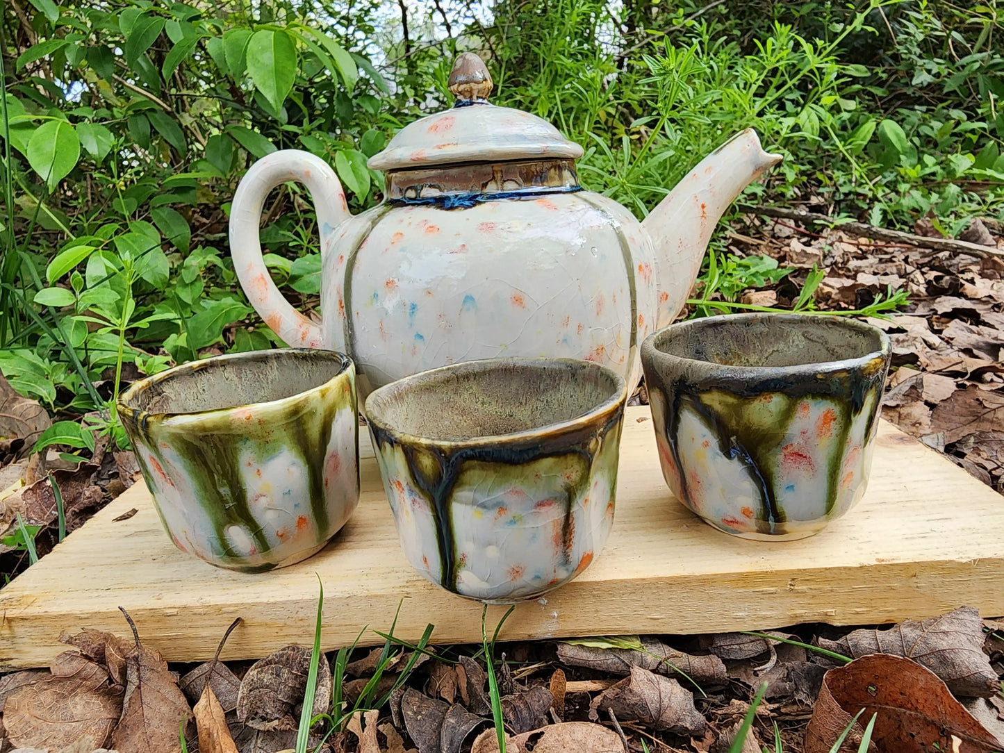Custom Japanese Inspired East Asian Style Tea Set