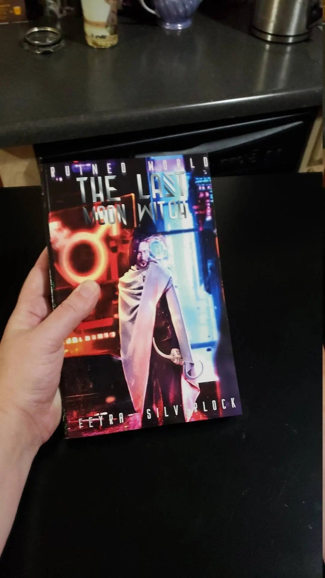 LGBTQIA+ Novel Ruined World: The Last Moon Witch, Cyberpunk Fantasy, Speculative Fiction, Urban Fiction, - moonlitbeading