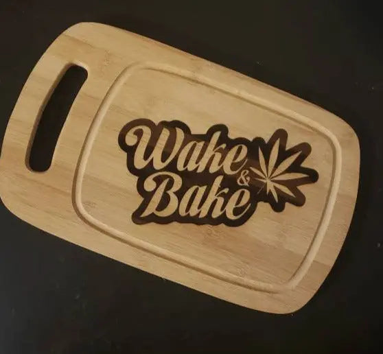 Marijuana Engraved Cutting Board    bamboo, cutting board, marijuana, pot