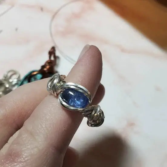 Purple Tanzanite Ring Size 8 - moonlitbeading