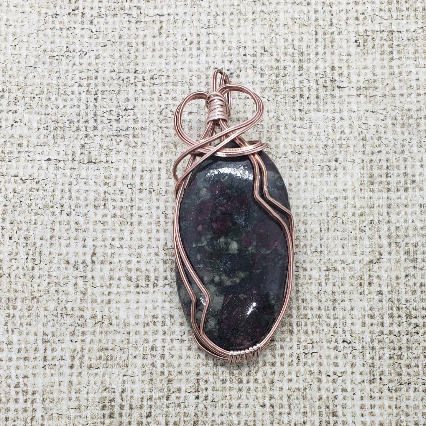 Rhodonite Wire Wrapped Pendant    gemstone pendant, Rhodonite