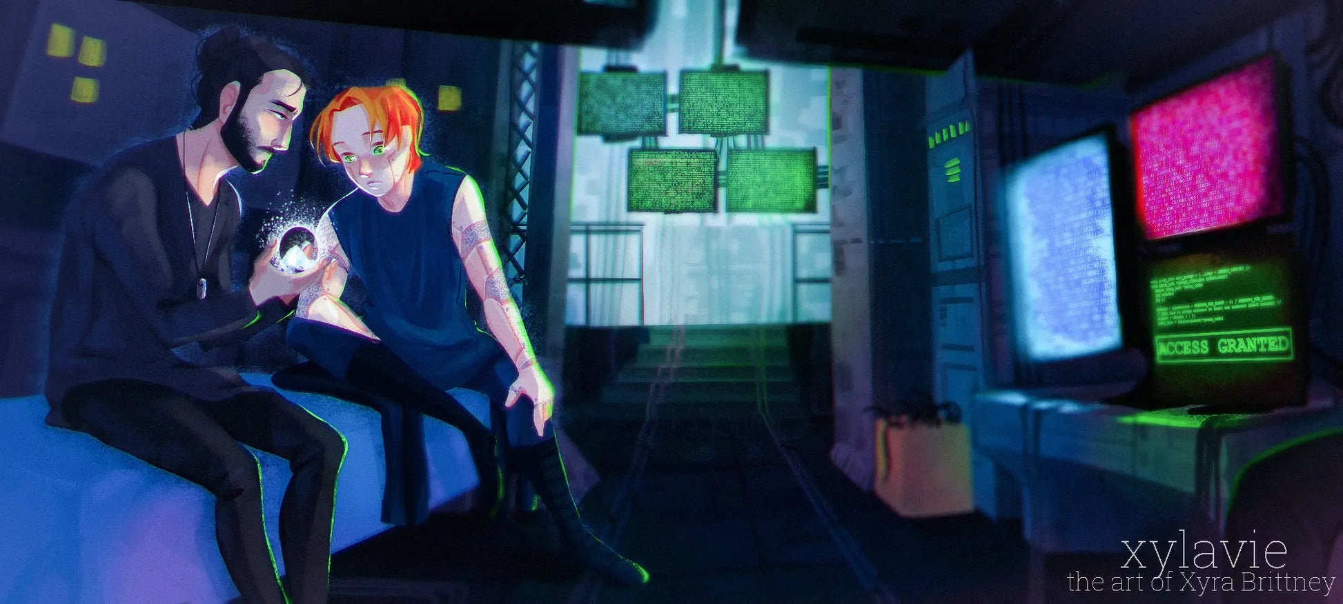 Ruined World: Alliance, Queer Cyberpunk Sci-fi Fantasy - moonlitbeading