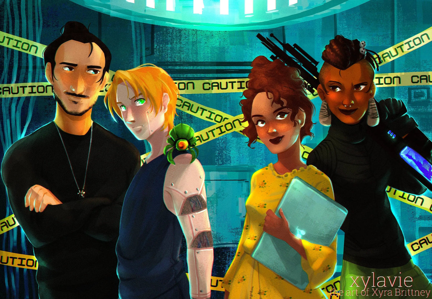 Ruined World: Alliance, Queer Cyberpunk Sci-fi Fantasy - moonlitbeading